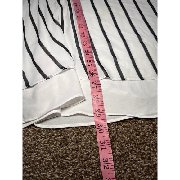 Torrid striped chiffon tank top womens 3X office business career preppy classic - Picture 6 of 7